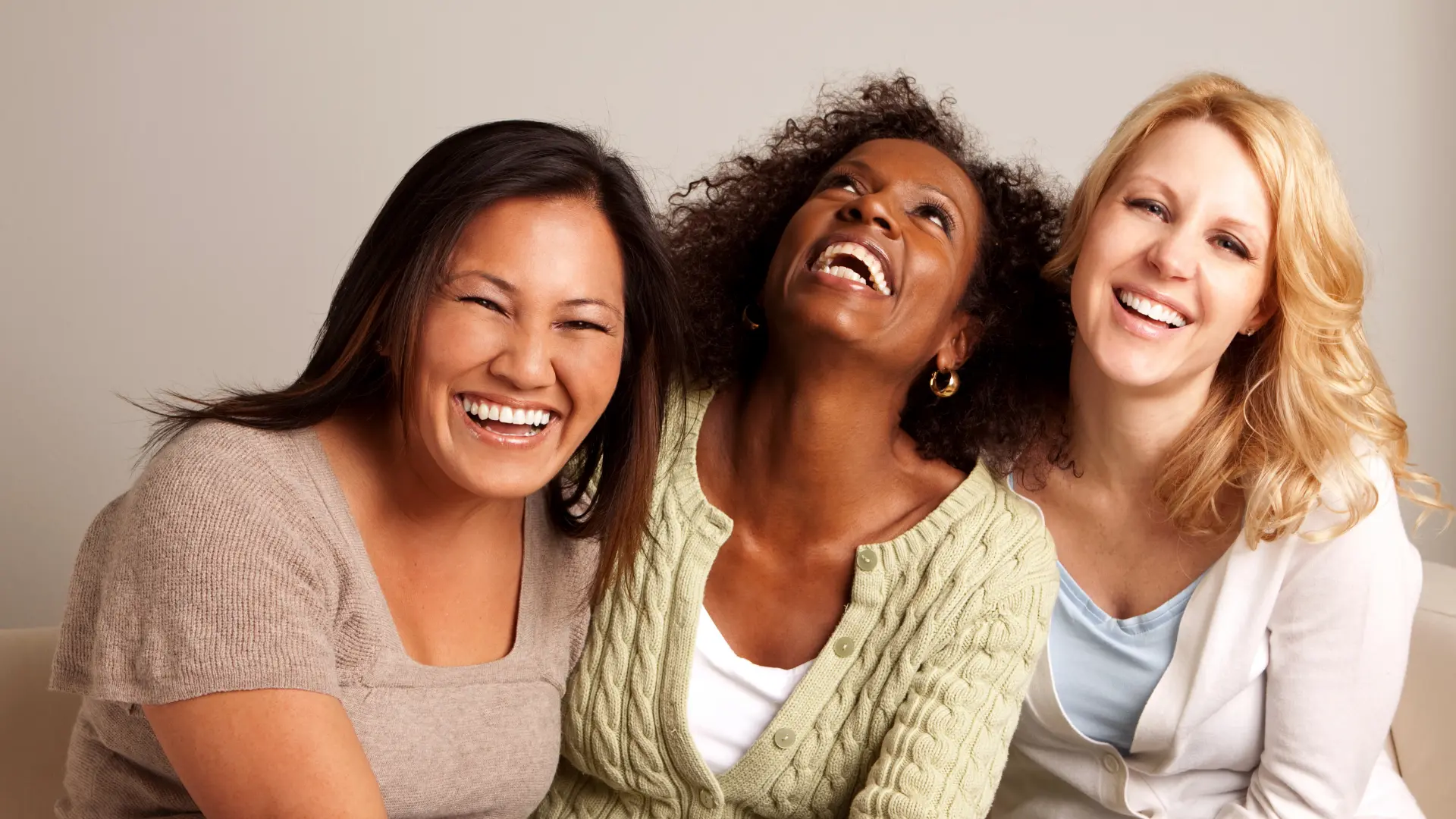 Women together, laughing